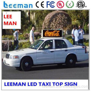 led advertising display outdoor taxi roof top signs leds